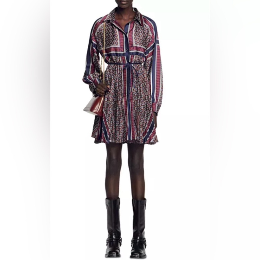 Sandro Lolane Shirtdress, nwt, size 34/xs.